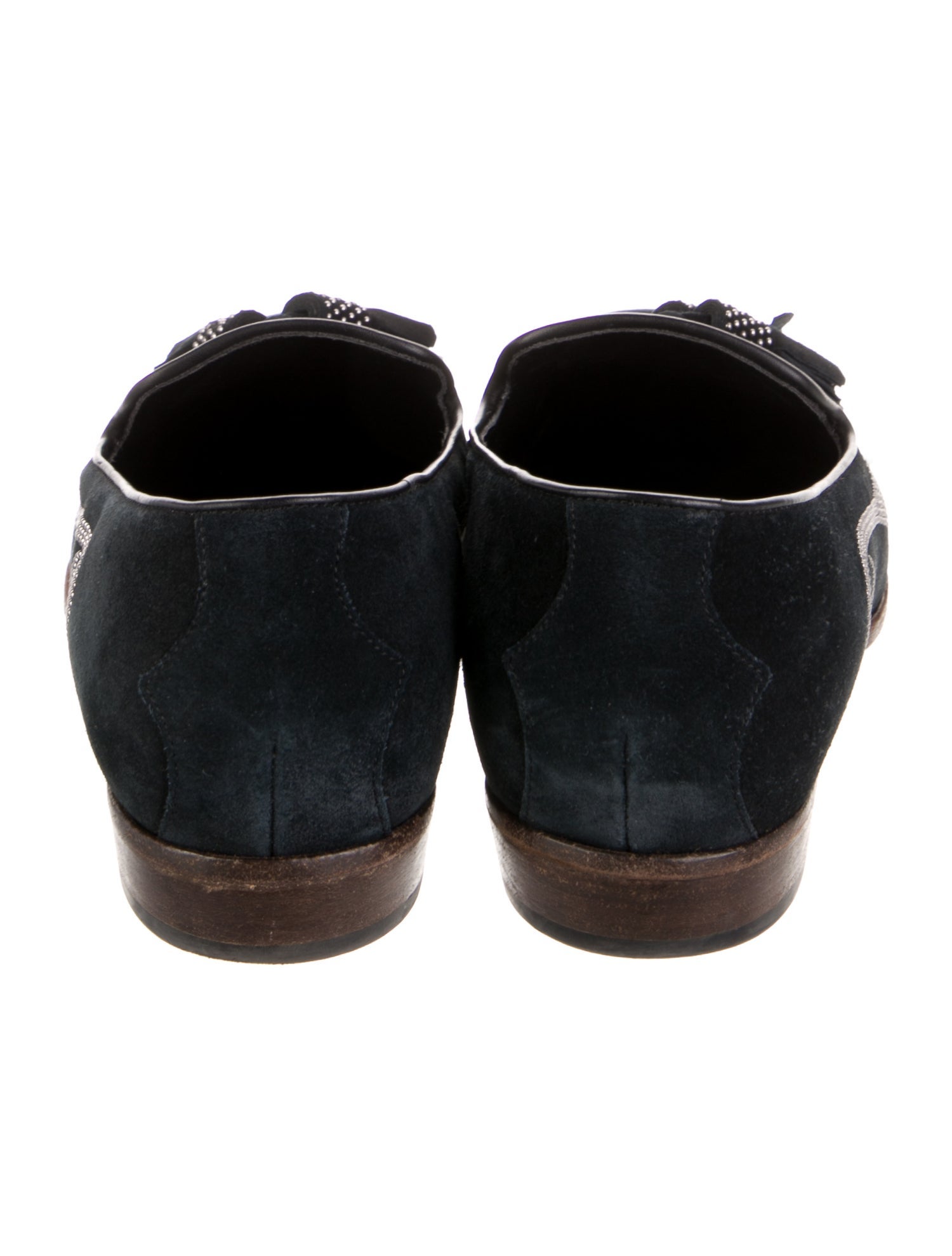 Jimmy Choo Suede Patterned Loafers